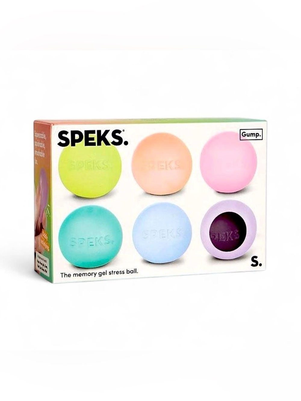 NWT 6-Pack Speks Gump Memory-Gel Stress Balls